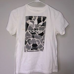 White Camo adidas shirt